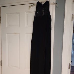 Bari Jay Black Sequined Gown